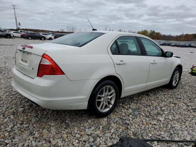 3FAHP0GA6AR308018 - 2010 FORD FUSION S WHITE photo 3