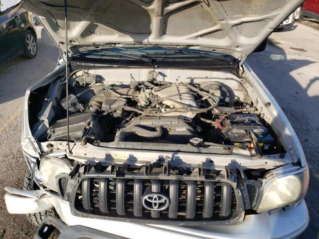 5TEGN92N72Z009956 - 2002 TOYOTA TACOMA DOUBLE CAB PRERUNNER SILVER photo 11