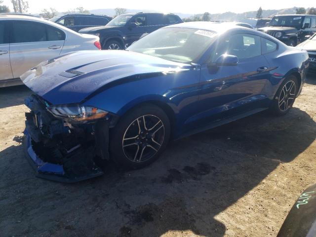 1FA6P8TH0J5146835 - 2018 FORD MUSTANG BLUE photo 1