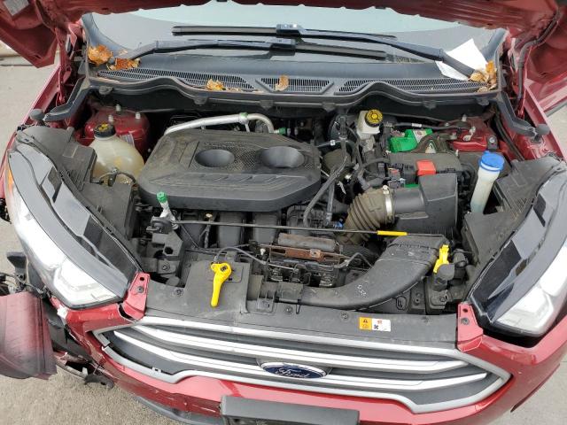 MAJ6S3GL4KC296234 - 2019 FORD ECOSPORT SE RED photo 12