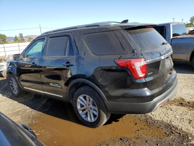 1FM5K7D88HGD04684 - 2017 FORD EXPLORER XLT BLACK photo 2