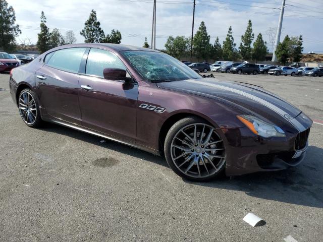 ZAM56RRAXE1081199 - 2014 MASERATI QUATTROPOR S BURGUNDY photo 4