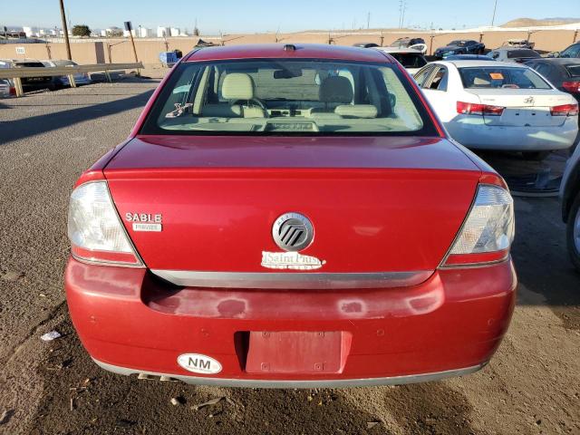 1MEHM42W29G629276 - 2009 MERCURY SABLE PREMIER RED photo 6