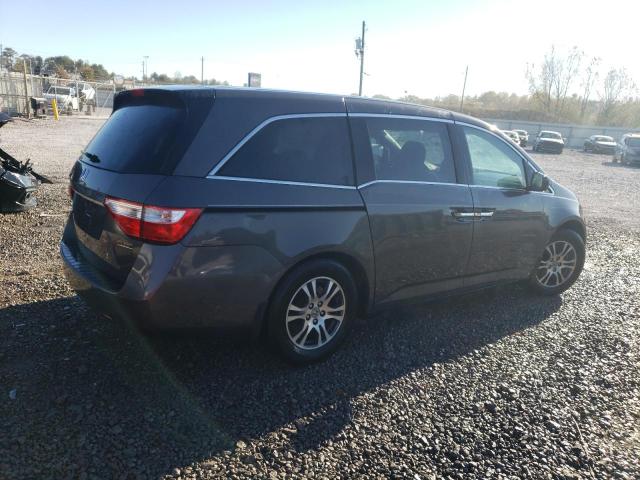 5FNRL5H47DB038397 - 2013 HONDA ODYSSEY EX GRAY photo 3