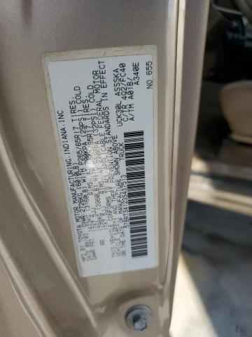 5TBRT34123S437513 - 2003 TOYOTA TUNDRA ACCESS CAB SR5 TAN photo 12