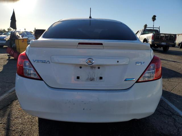 3N1CN7AP7EL812668 - 2014 NISSAN VERSA S WHITE photo 6