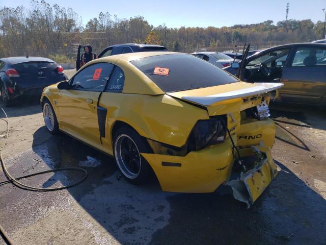 1FAFP42X94F124851 - 2004 FORD MUSTANG GT YELLOW photo 2