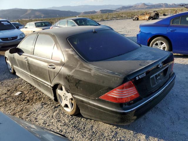 WDBNG75J14A402443 - 2004 MERCEDES-BENZ S 500 BLACK photo 2