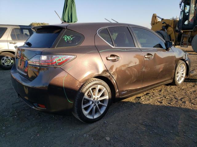 JTHKD5BH5B2026662 - 2011 LEXUS CT 200 BLACK photo 3