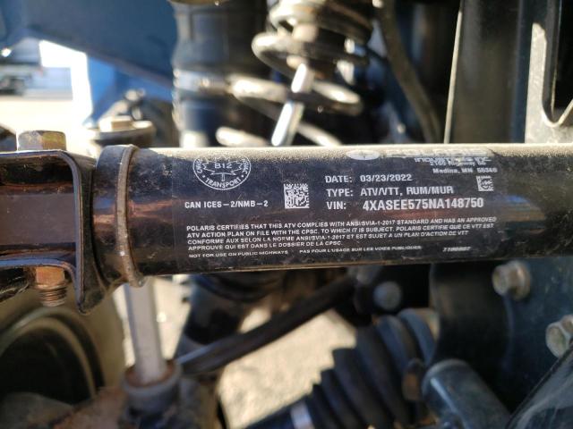 4XASEE575NA148750 - 2022 POLARIS SPORTSMAN 570 EPS 蓝色 照片 10