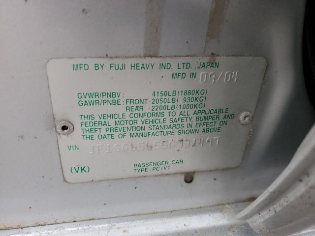 JF1SG65655G731497 - 2005 SUBARU FORESTER 2.5XS Серебристый фото 12