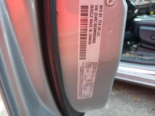 2C4RC1BG8MR559855 - 2021 CHRYSLER PACIFICA TOURING L GRAY photo 14