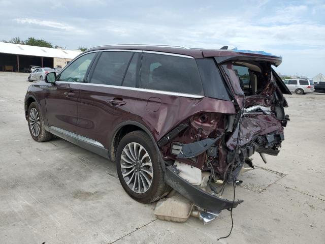 5LM5J6WC1NGL16313 - 2022 LINCOLN AVIATOR 勃艮第红 照片 2