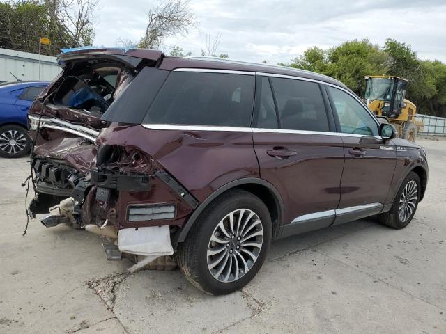 5LM5J6WC1NGL16313 - 2022 LINCOLN AVIATOR BURGUNDY photo 3