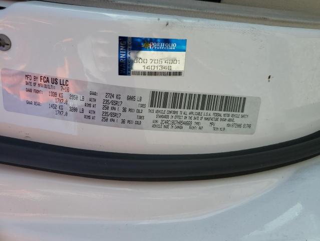 2C4RC1BG7HR540669 - 2017 CHRYSLER PACIFICA TOURING L WHITE photo 12