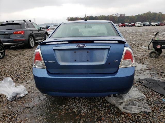 3FAHP07Z59R129339 - 2009 FORD FUSION SE BLUE photo 6