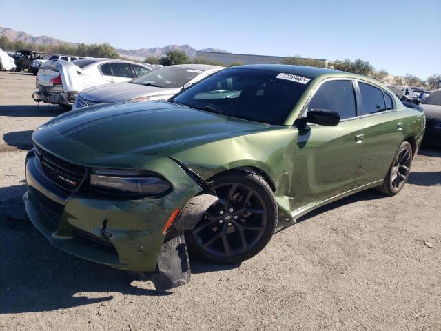 2C3CDXBG1MH616297 - 2021 DODGE CHARGER SXT GREEN photo 1