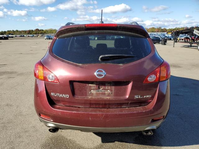 JN8AZ18W69W138245 - 2009 NISSAN MURANO S BURGUNDY photo 6