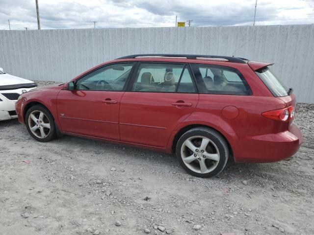 1YVHP82D955M27615 - 2005 MAZDA 6 S RED photo 2