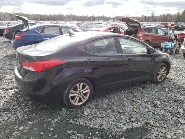 5NPDH4AE7CH077712 - 2012 HYUNDAI ELANTRA GLS BLACK photo 3