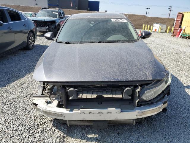 1HGCV1F14KA075450 - 2019 HONDA ACCORD LX GRAY photo 5