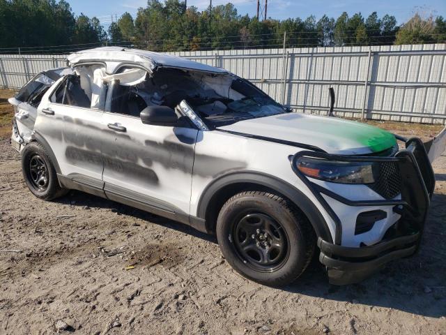 1FM5K8AC5NGA01856 - 2022 FORD EXPLORER POLICE INTERCEPTOR WHITE photo 4