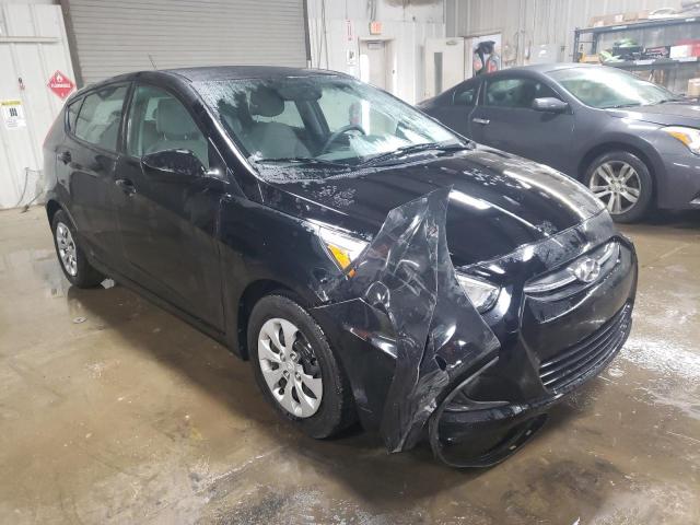 KMHCT5AE4HU359041 - 2017 HYUNDAI ACCENT SE BLACK photo 4