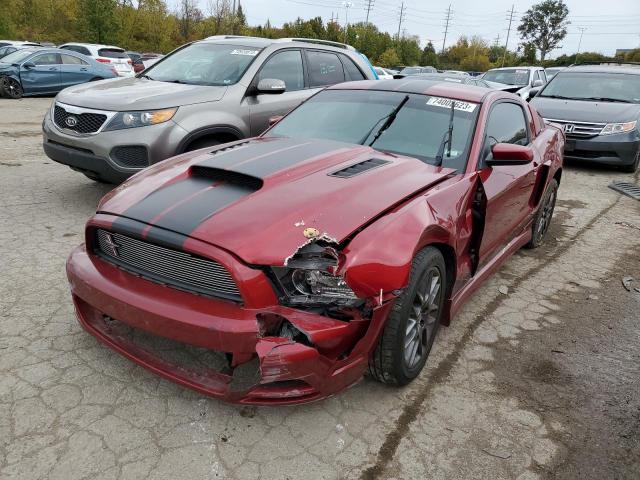 1ZVBP8AM3E5231423 - 2014 FORD MUSTANG RED photo 1