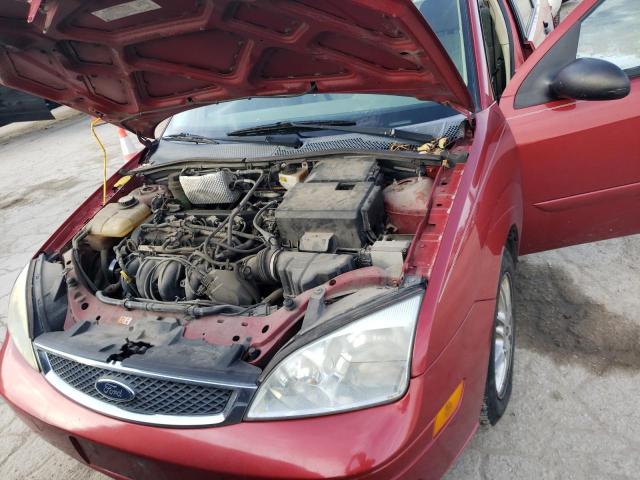 1FAFP34N35W219381 - 2005 FORD FOCUS ZX4 RED photo 11