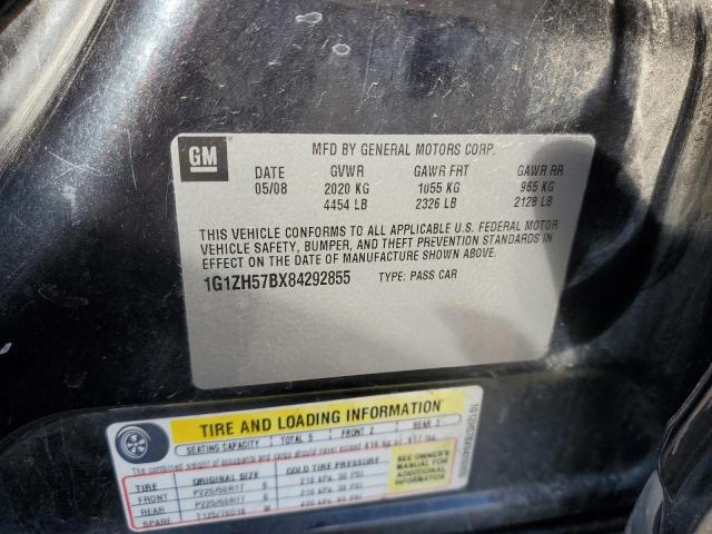 1G1ZH57BX84292855 - 2008 CHEVROLET MALIBU 1LT 黑色 照片 12