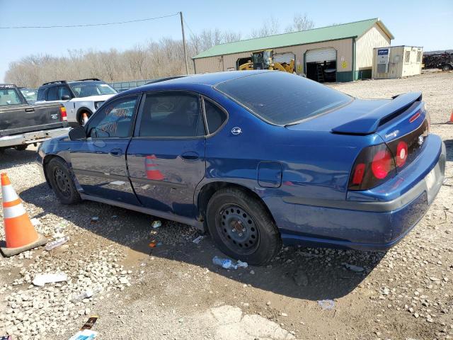 2G1WF52E859294901 - 2005 CHEVROLET IMPALA BLUE photo 2