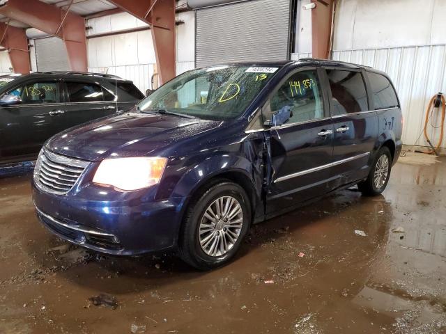 2C4RC1CG0DR684735 - 2013 CHRYSLER TOWN & COU TOURING L BLUE photo 1