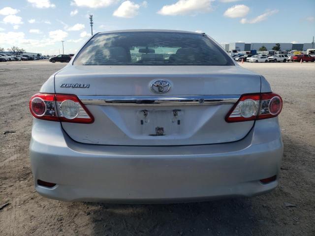 5YFBU4EE8CP032794 - 2012 TOYOTA COROLLA BASE SILVER photo 6