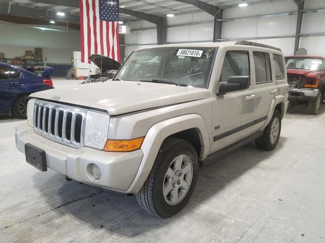 1J8HG48K27C669626 - 2007 JEEP COMMANDER SILVER photo 2