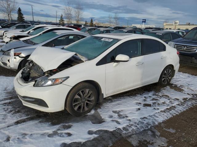 2HGFB2F50EH003651 - 2014 HONDA CIVIC LX WHITE photo 1