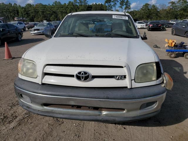 5TBJT32135S458986 - 2005 TOYOTA TUNDRA WHITE photo 5