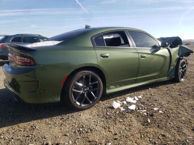 2C3CDXHG6NH173136 - 2022 DODGE CHARGER GT GREEN photo 3