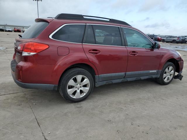 4S4BRCBC2B3321977 - 2011 SUBARU OUTBACK 2.5I PREMIUM RED photo 3