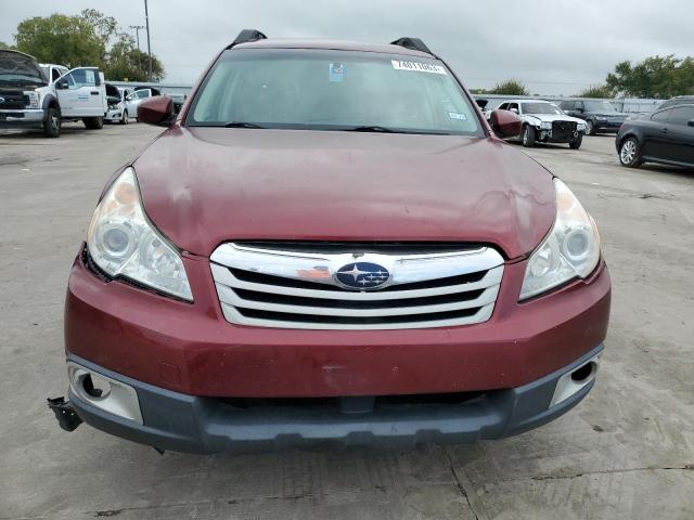 4S4BRCBC2B3321977 - 2011 SUBARU OUTBACK 2.5I PREMIUM RED photo 5