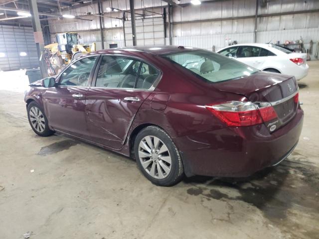 1HGCR2F89FA015676 - 2015 HONDA ACCORD EXL MAROON photo 2