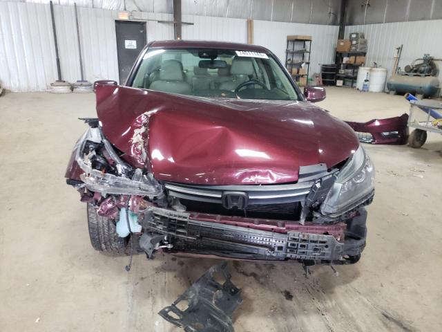 1HGCR2F89FA015676 - 2015 HONDA ACCORD EXL MAROON photo 5