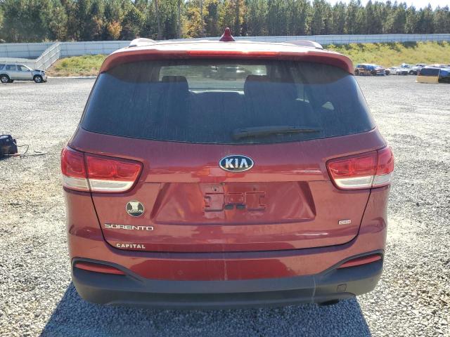 5XYPG4A39GG093700 - 2016 KIA SORENTO LX RED photo 6