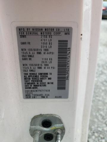 3N63M0ZN7FK717638 - 2015 CHEVROLET CITY EXPRE LT 白色 照片 13