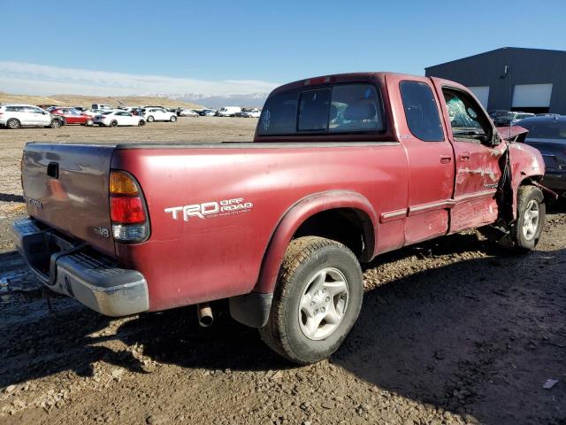 5TBRT38112S329540 - 2002 TOYOTA TUNDRA ACCESS CAB LIMITED RED photo 3