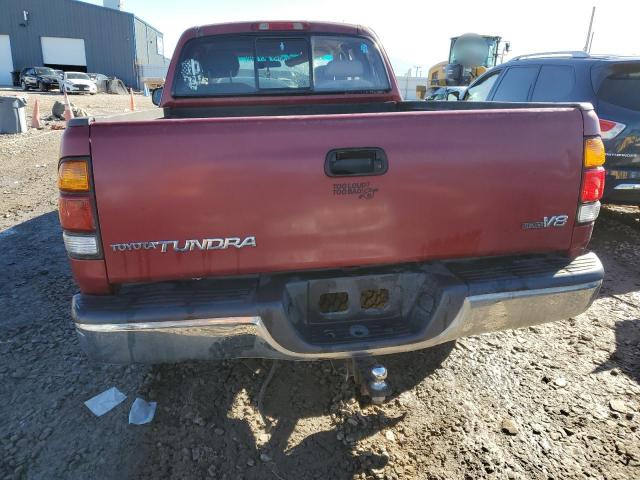 5TBRT38112S329540 - 2002 TOYOTA TUNDRA ACCESS CAB LIMITED RED photo 6