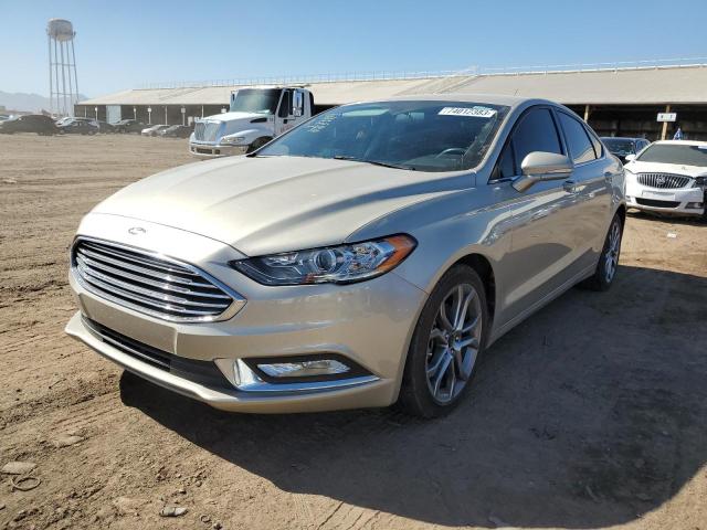 3FA6P0HD3HR276591 - 2017 FORD FUSION SE BEIGE photo 1