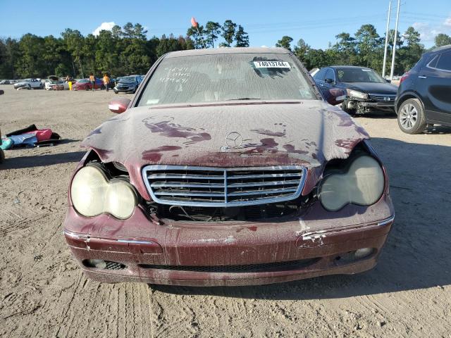 WDBRF61J23A474691 - 2003 MERCEDES-BENZ C 240 RED photo 5