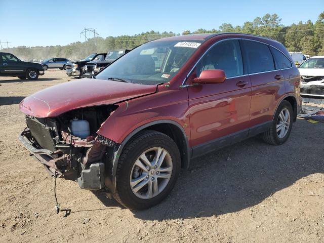 JHLRE4H70AC013481 - 2010 HONDA CR-V EXL BURGUNDY photo 1