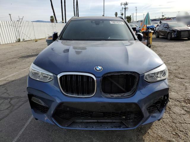 5YMTS0C00LLT10453 - 2020 BMW X3 M COMPETITION BLUE photo 5