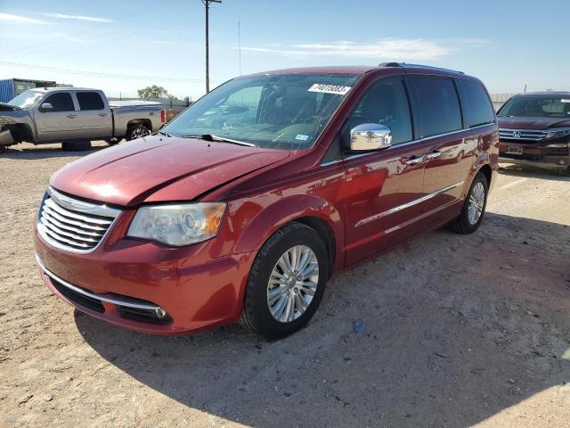 2C4RC1GG5DR778202 - 2013 CHRYSLER TOWN & COU LIMITED RED photo 1